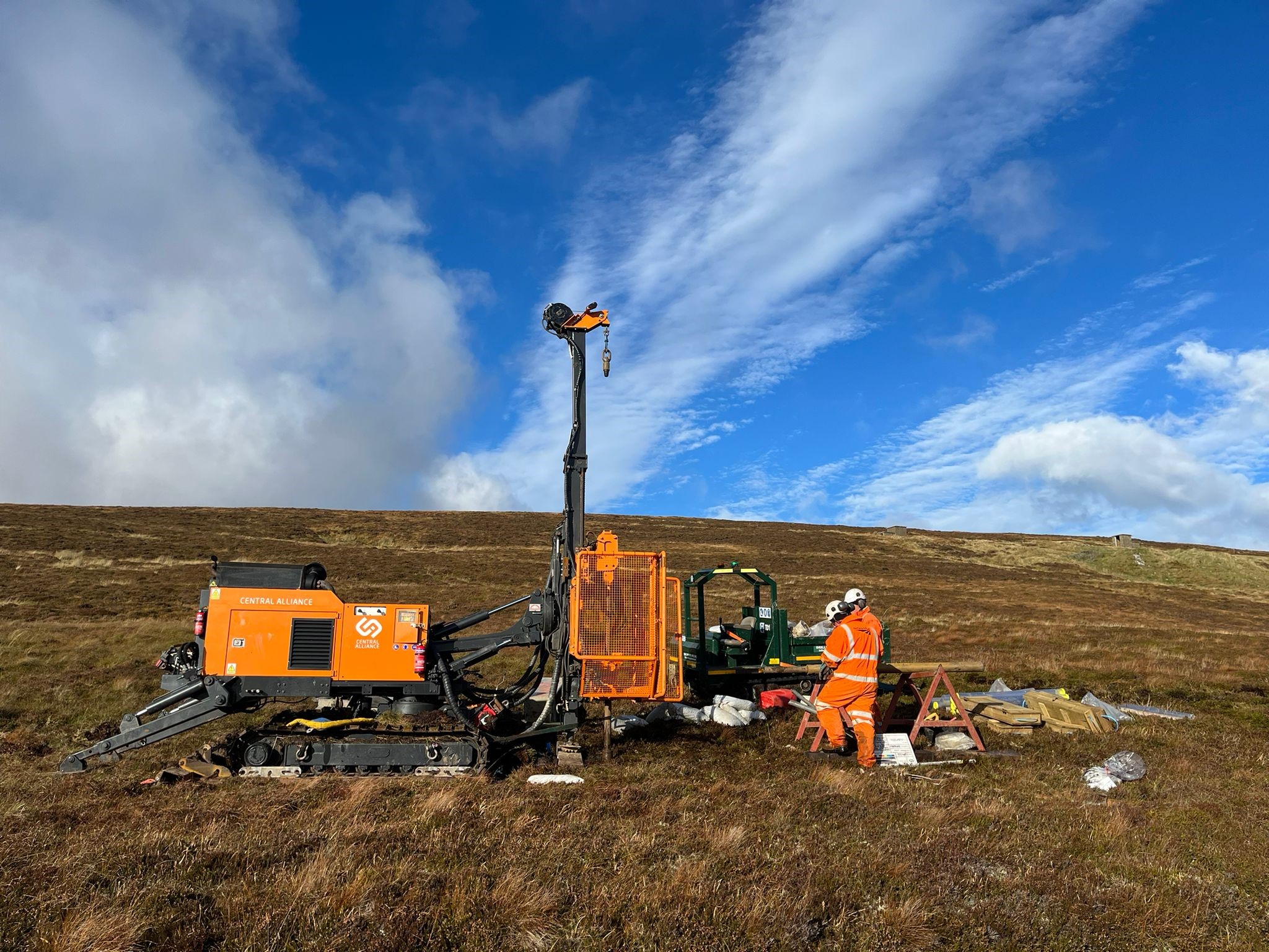 Orkney peatland examined as part of wind farms ground investigation project