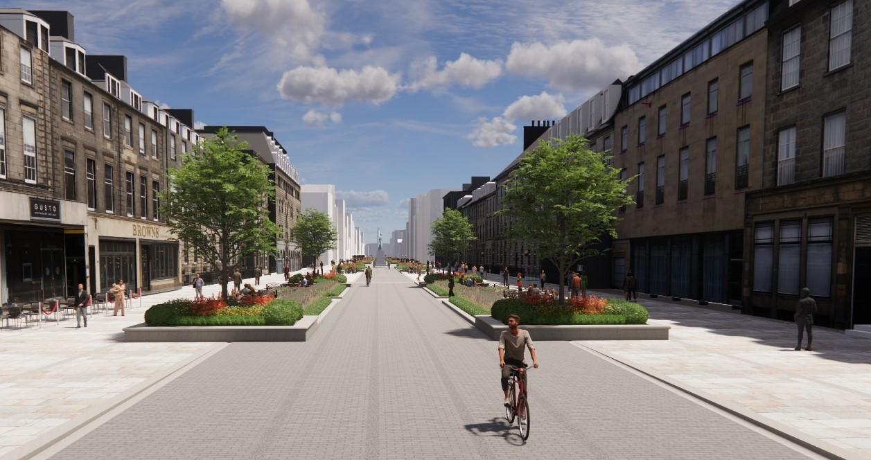 Edinburgh unveils updated George Street and First New Town project designs