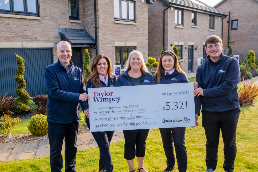 Taylor Wimpey East Scotland raises over £5,000 for charity