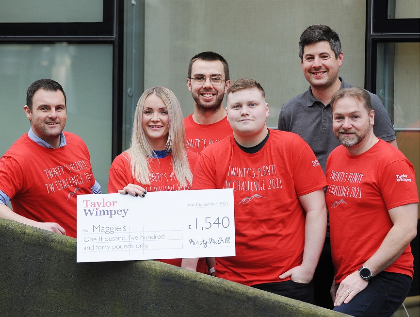 Taylor Wimpey team gives peak performance in outdoor charity challenge