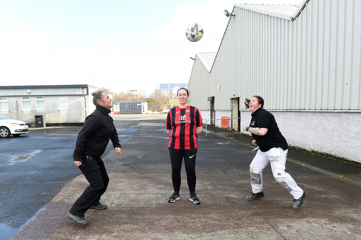 City Building teams up with Drumchapel ladies football club