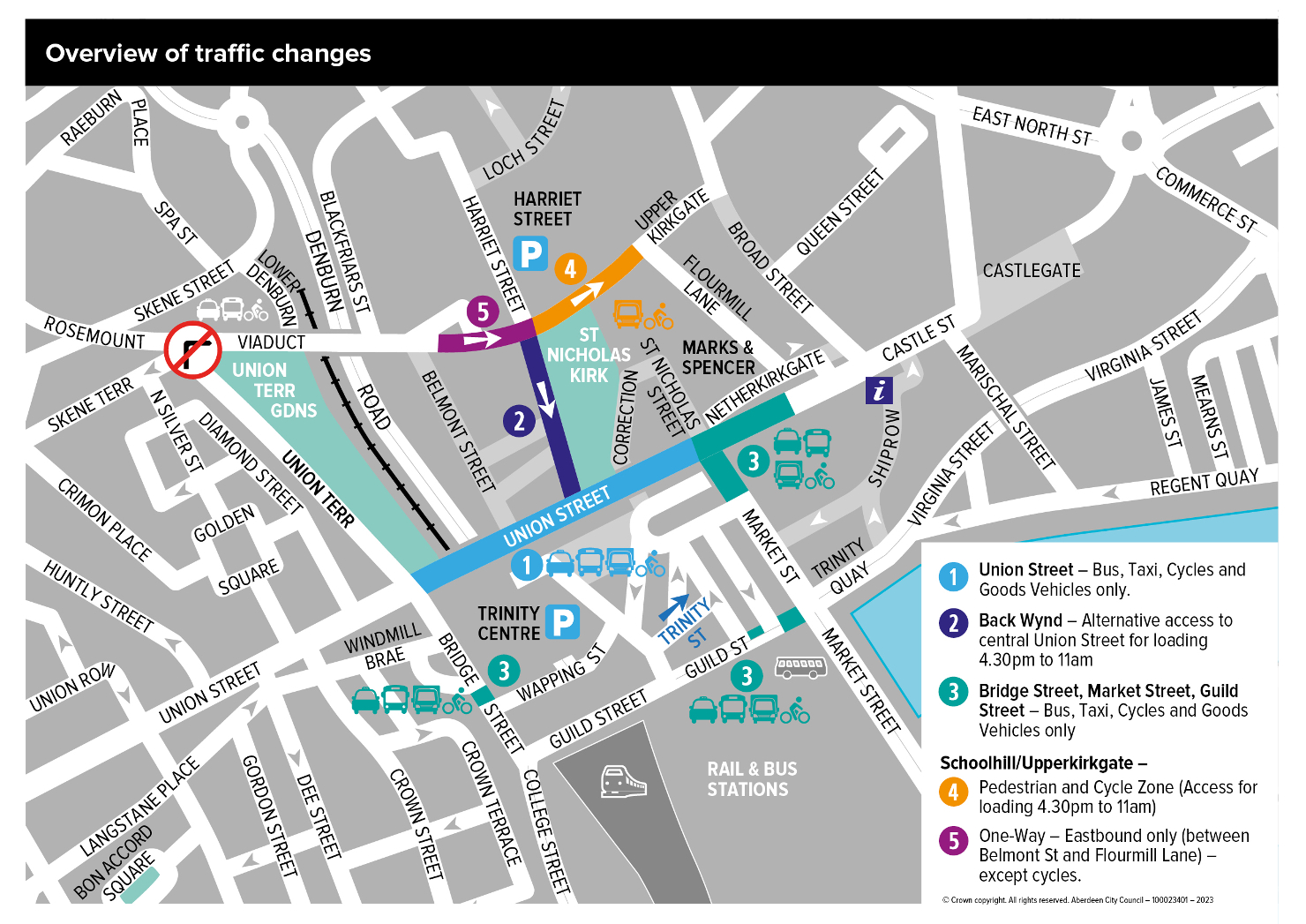 Roadworks for new Aberdeen city centre layout to start