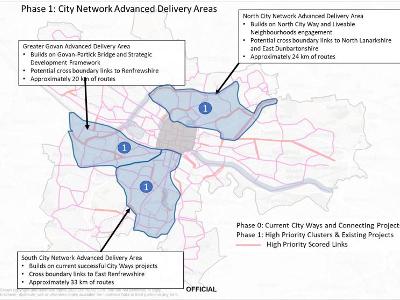 Route map unveiled for Glasgow active travel city network
