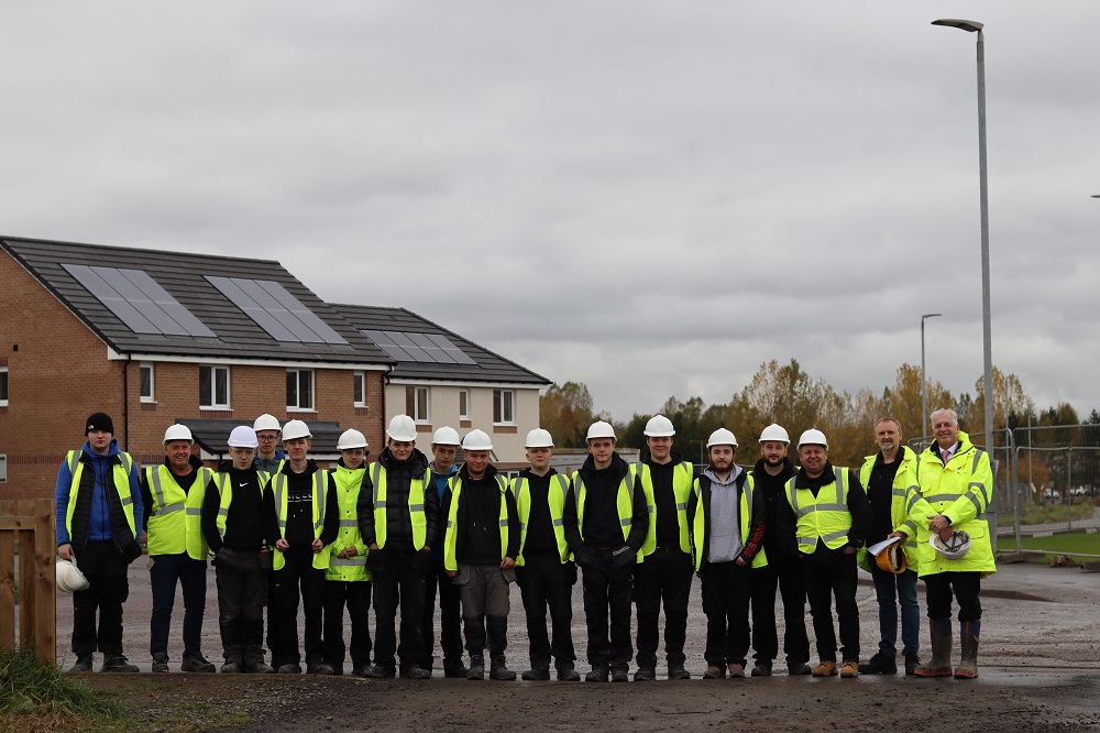 Glasgow construction students go site-seeing with Persimmon