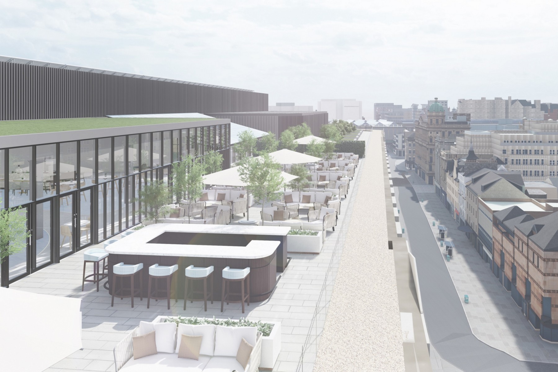 Rooftop restaurant proposal served up for Glasgow's vacant Debenhams store