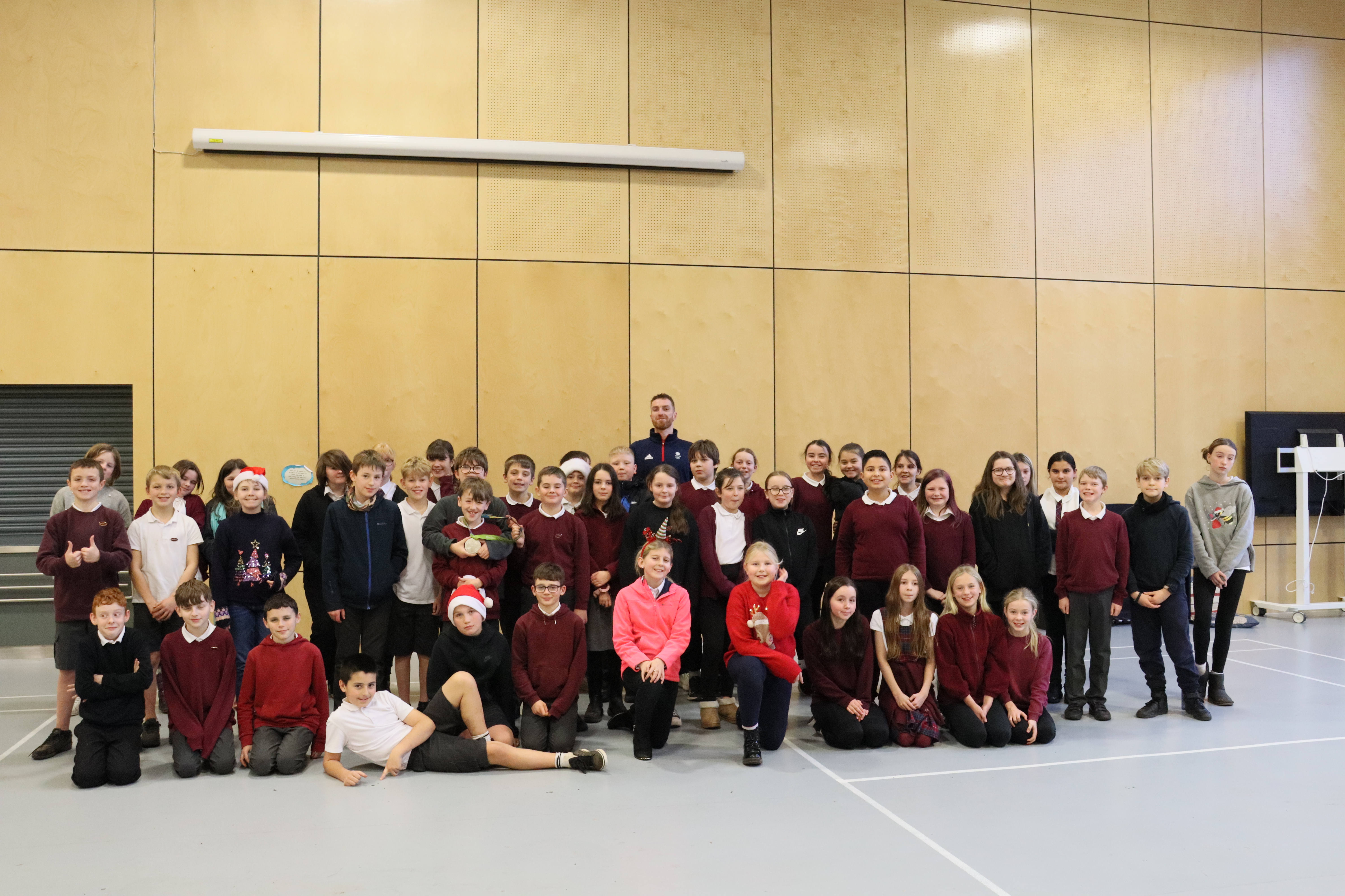 Team GB swimmer inspires school pupils