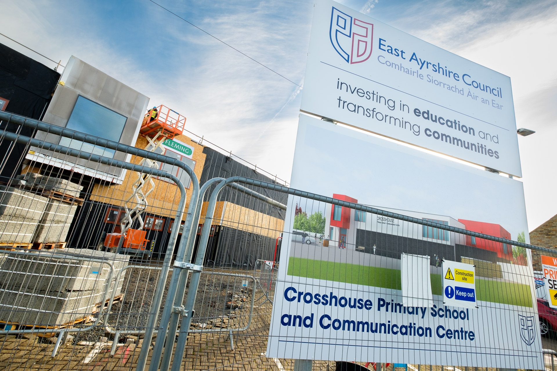 East Ayrshire primary school and communication centre taking shape