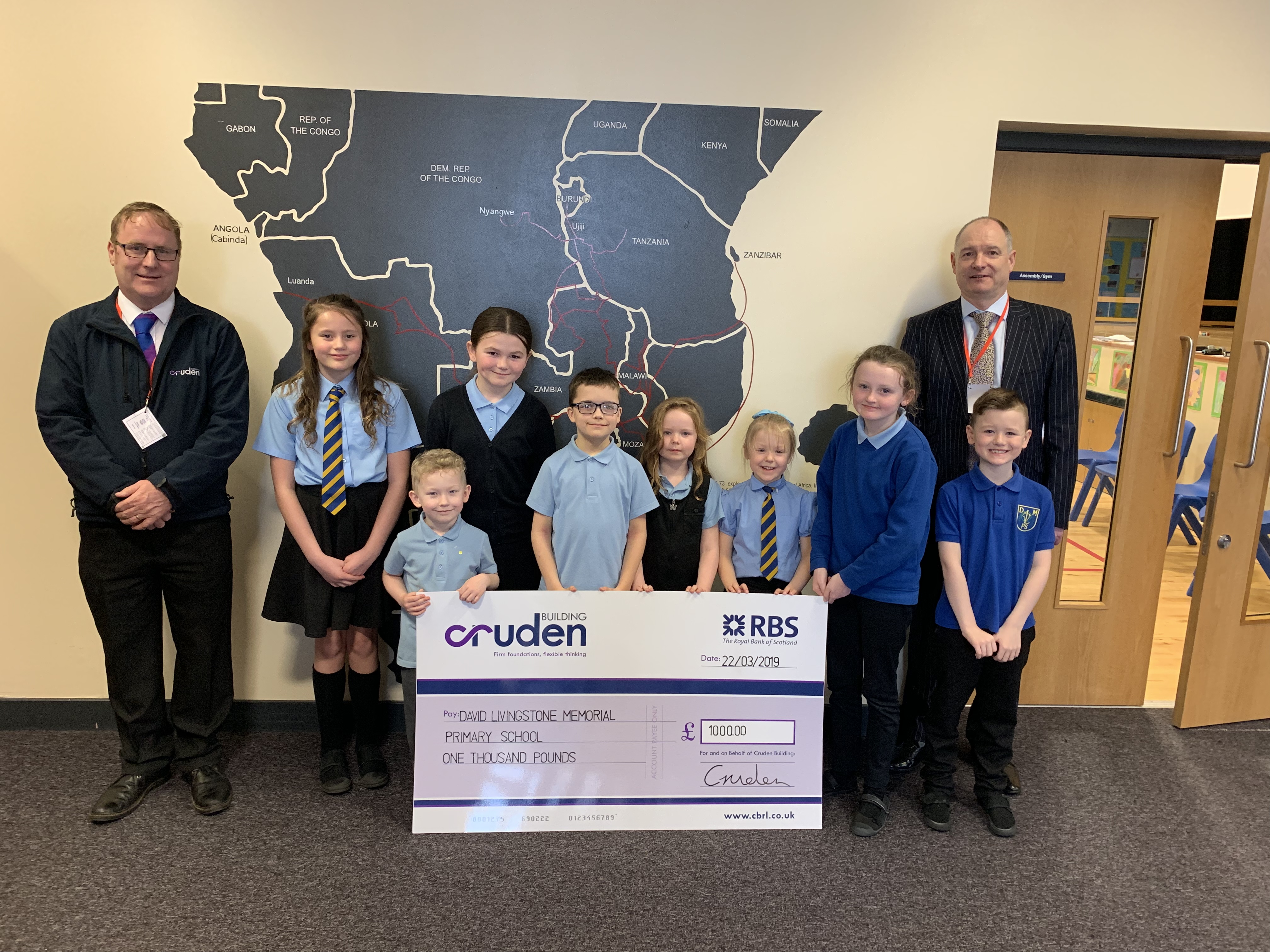 Cruden gives back to local community with £1,000 donation