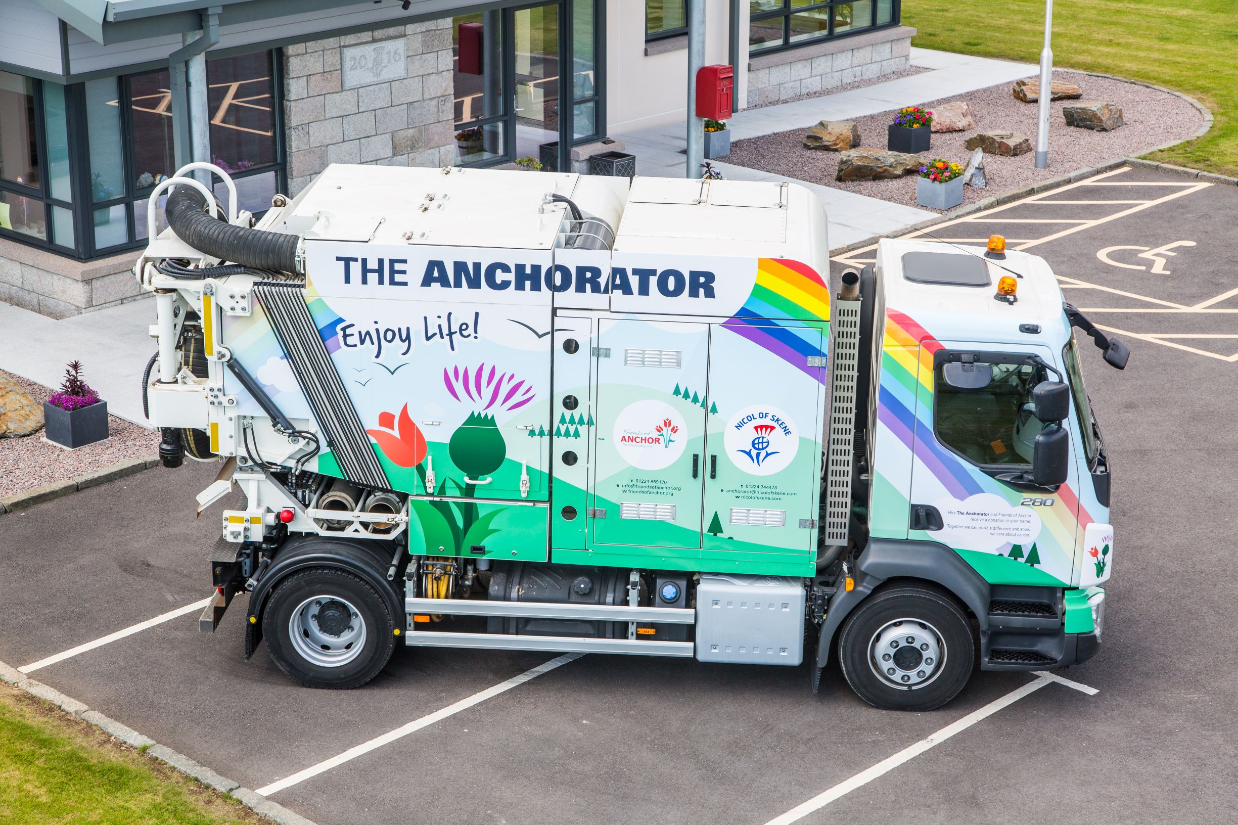 Nicol of Skene continues charity partnership with new suction excavators