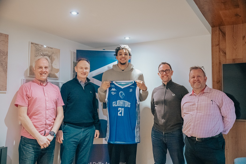 Dougall Baillie Associates welcomes rising UK basketball star to East Kilbride office