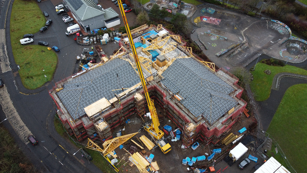 Installation of M&E services underway at Livingston care home