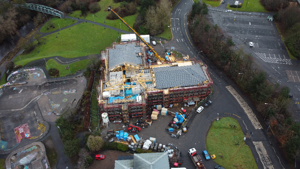 Installation of M&E services underway at Livingston care home