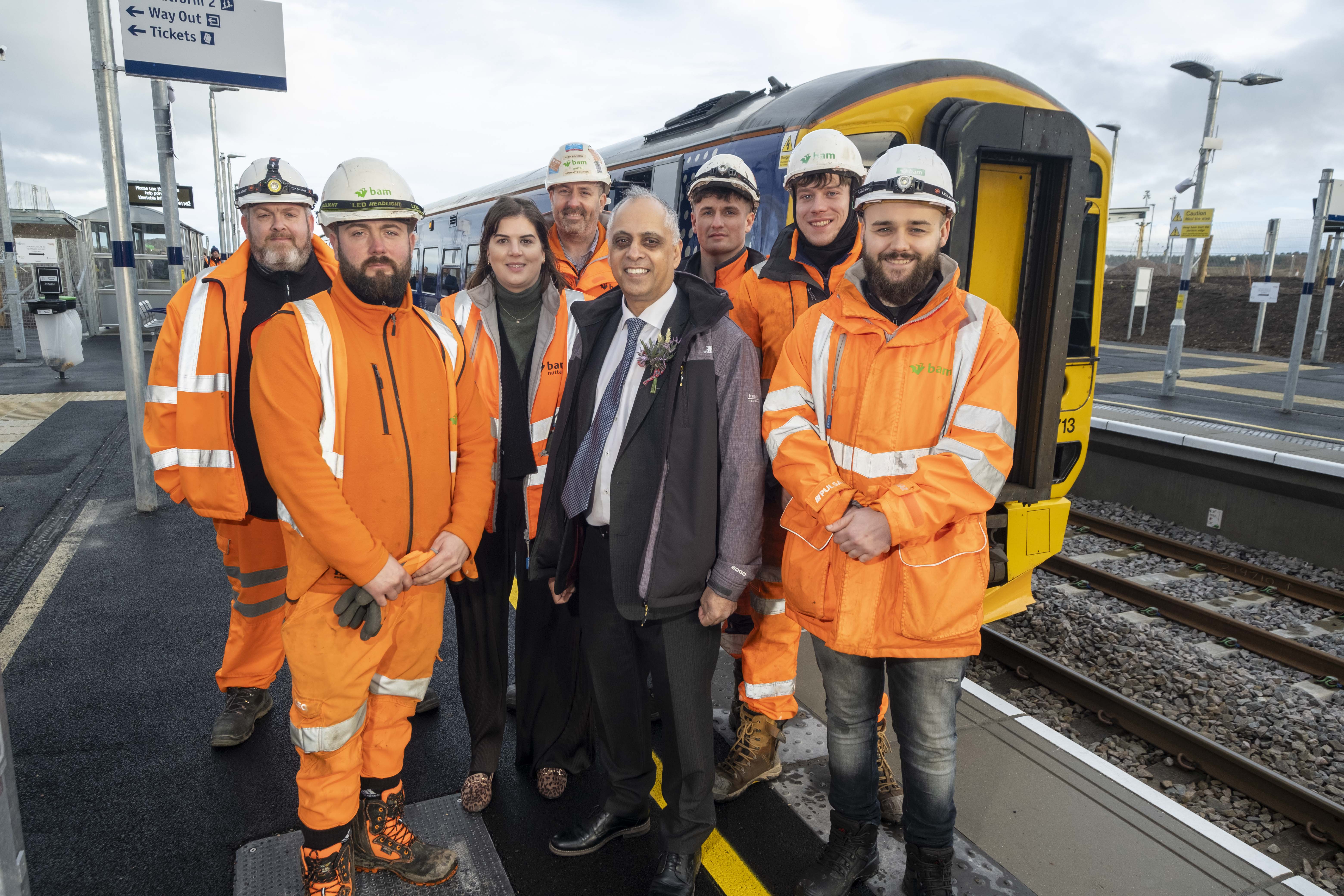 BAM marks opening of Inverness Airport Station