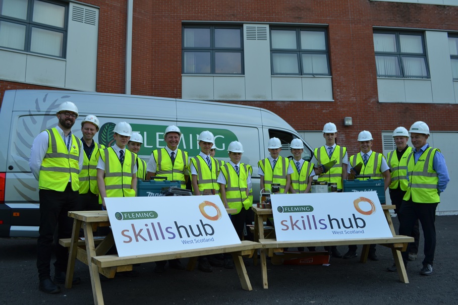 Fleming and hub West Scotland launch student skills hub