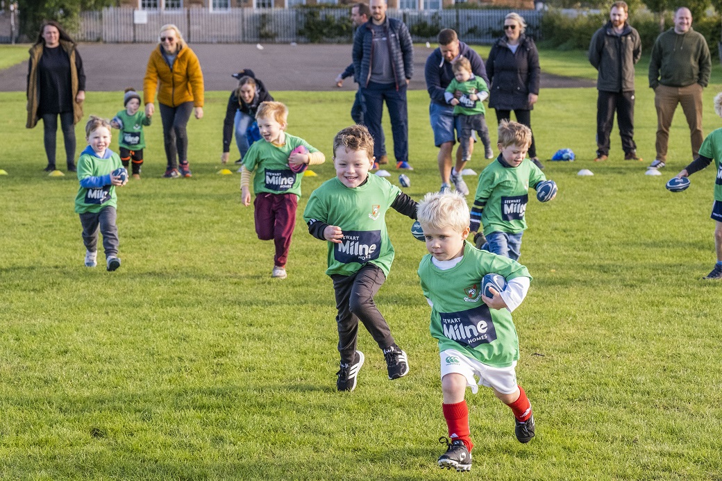 Dalkeith Little Ruggers kick off season with backing from Stewart Milne Homes