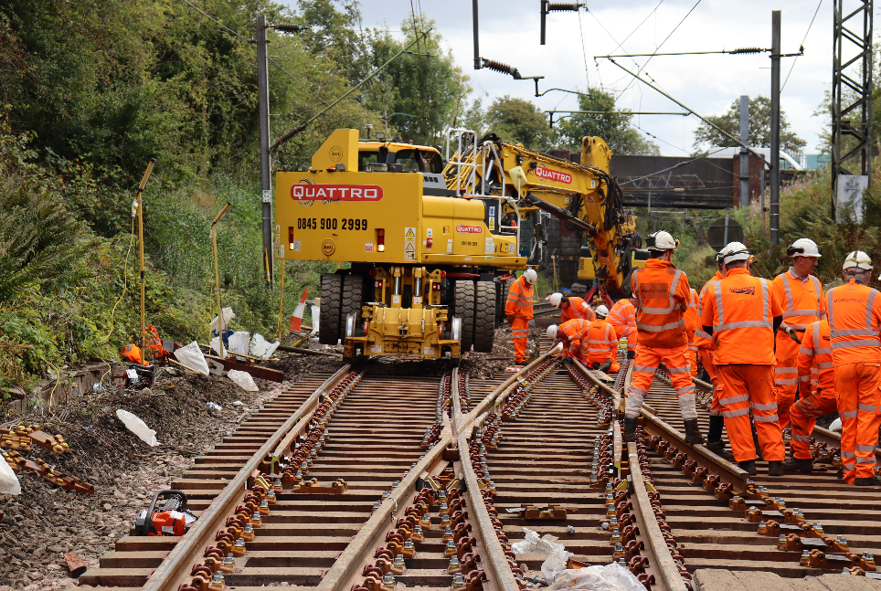 £1m track upgrades completed near Dalmuir station