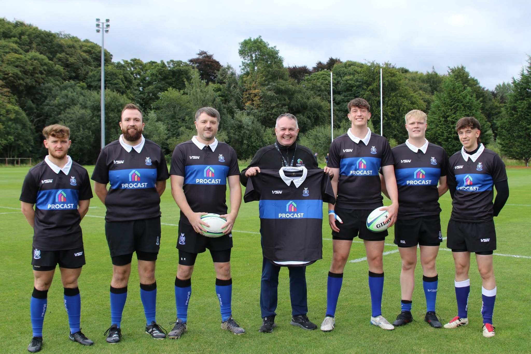 Dalziel Rugby Club unveils new Procast sponsored kits and training academy