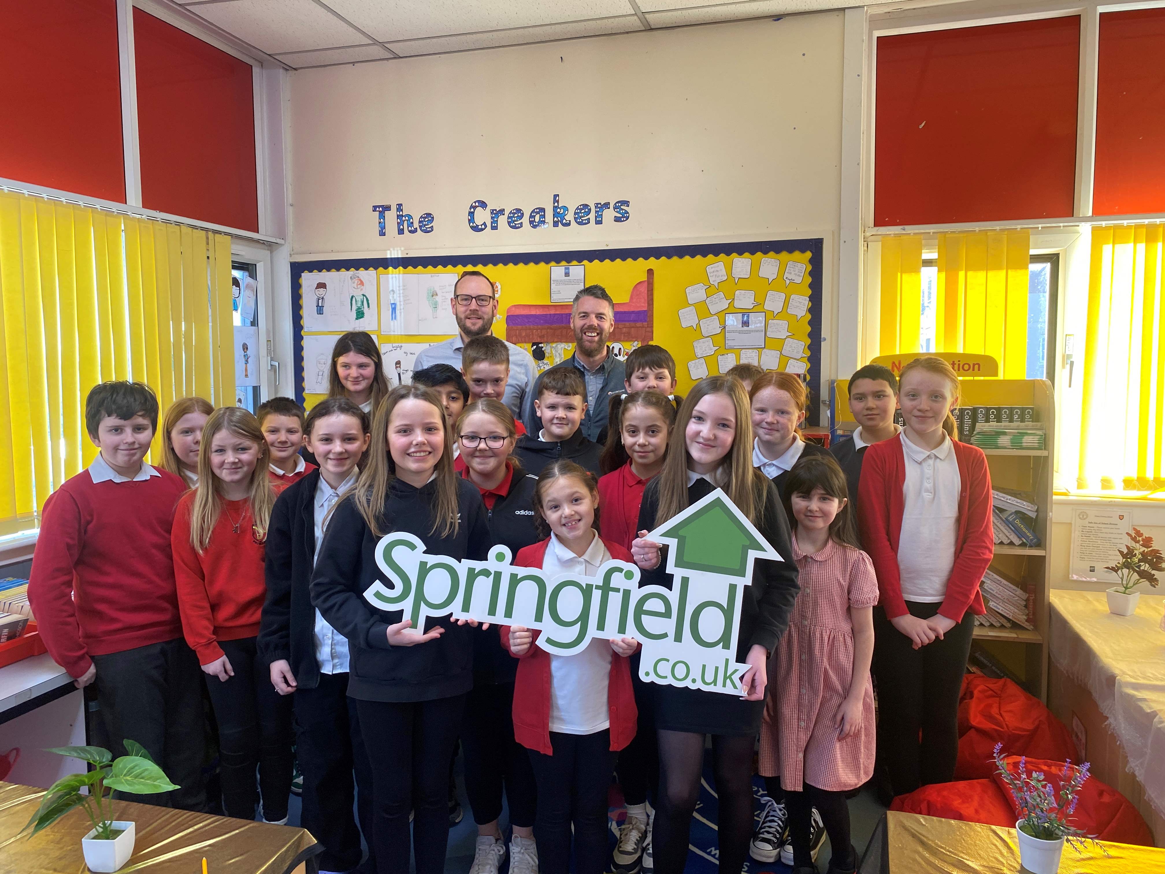 Springfield staff engage with environmentally conscious Deans Primary Pupils