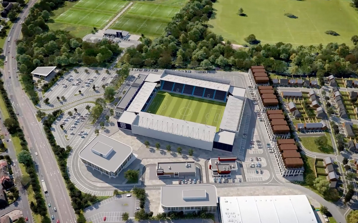 Dundee FC submits revised plans for new stadium