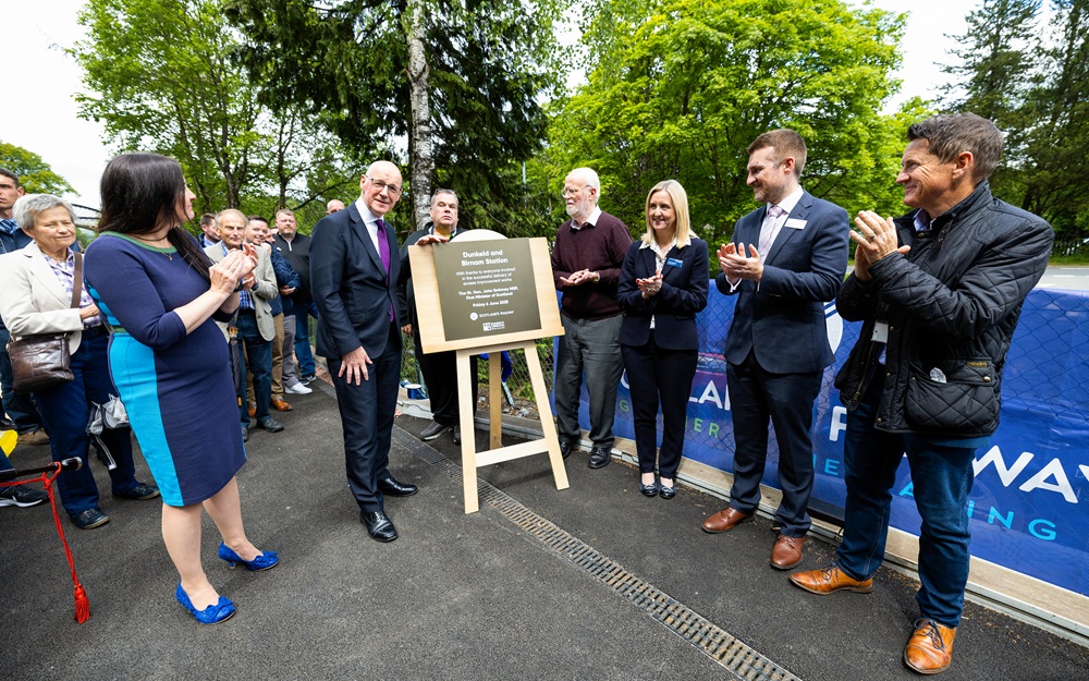 Dunkeld and Birnam station raised to new heights with platform upgrade