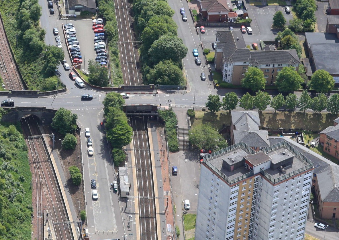 Bridge upgrades underway at Dalmuir station