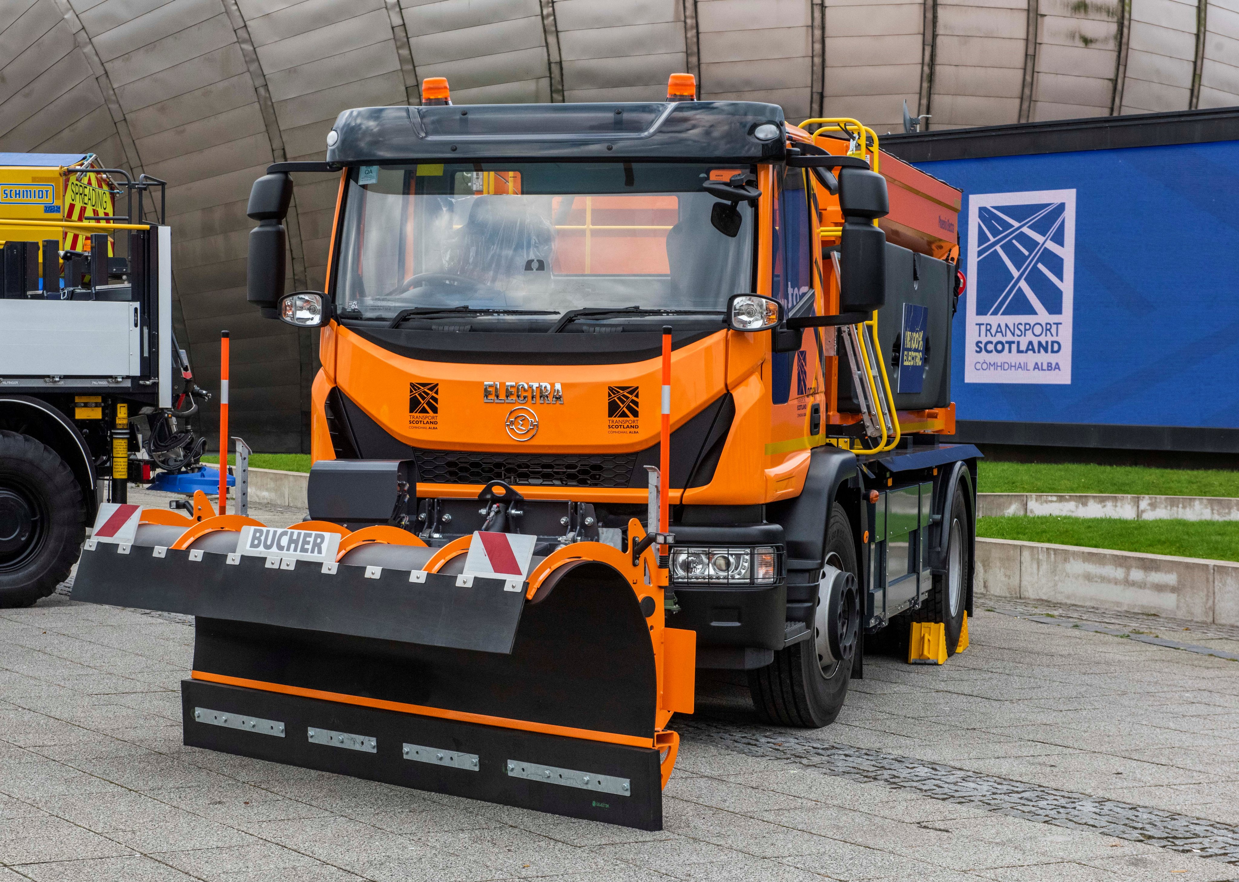 And finally... World’s first electric gritter to clear snow on Forth bridges