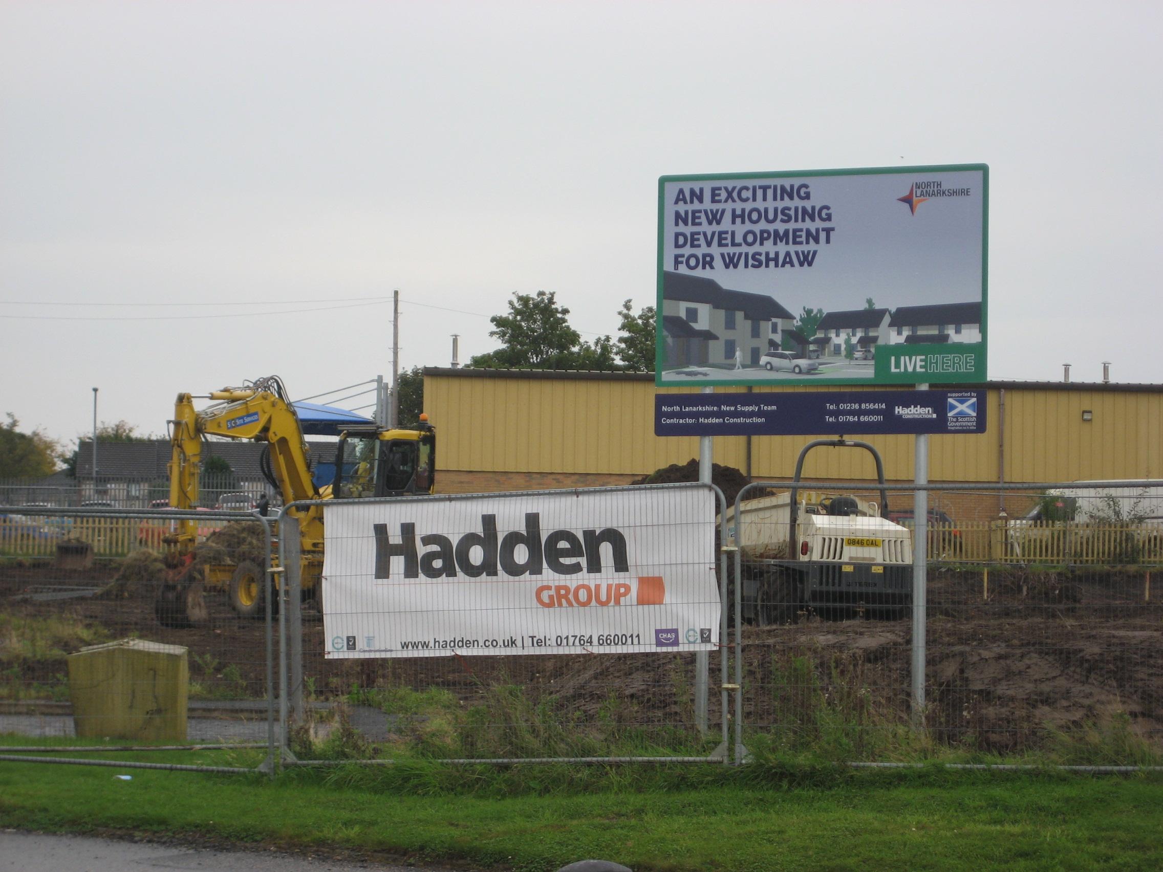 Hadden begins work on new council homes in Wishaw