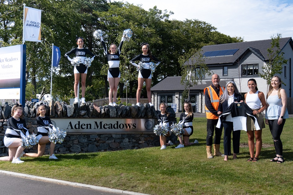 Bancon Homes teams up with Ellon Academy Cheer Team