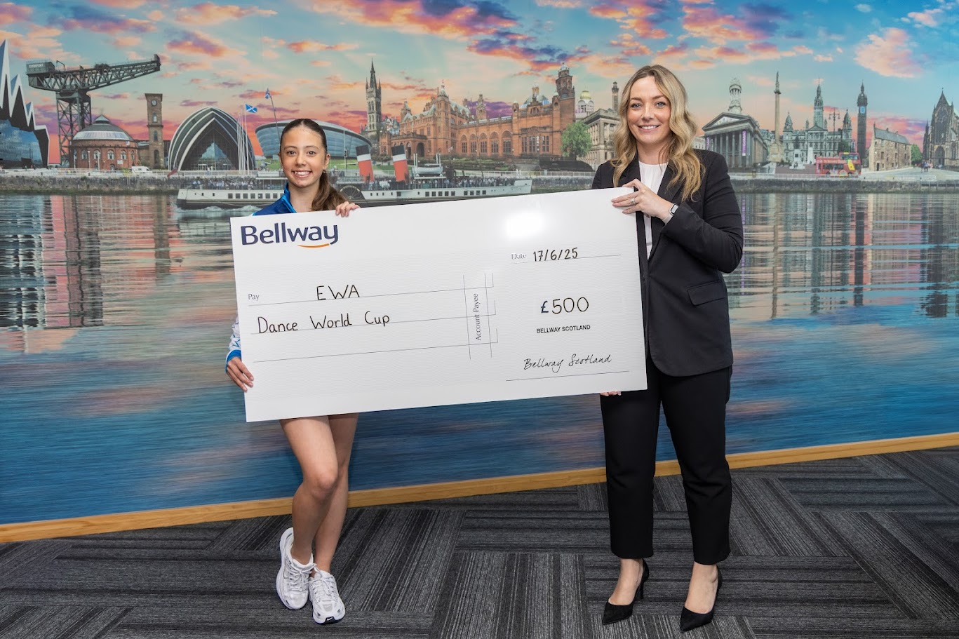 Bellway helps aspiring dancer to represent Scotland on global stage