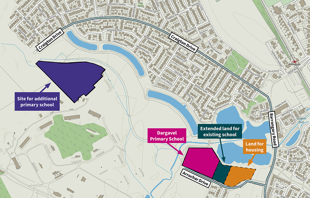 New location required for 93 social homes after Dargavel school site agreed