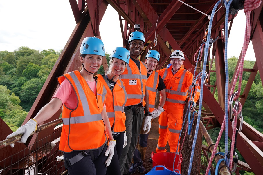 Network Rail and Balfour Beatty team up to bring back Forth Bridge charity abseil