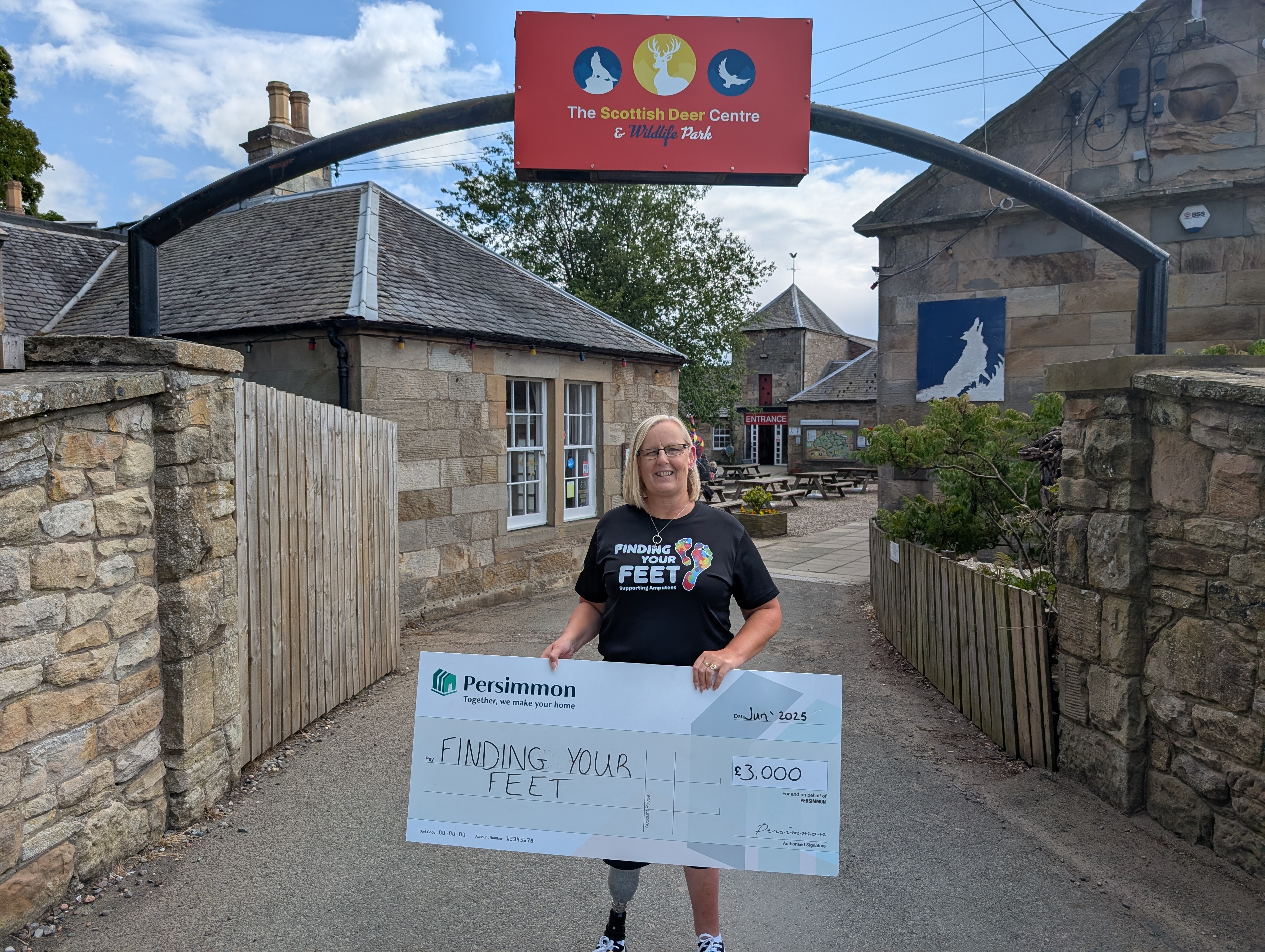 Persimmon Homes backs amputee charity with £3,000 donation