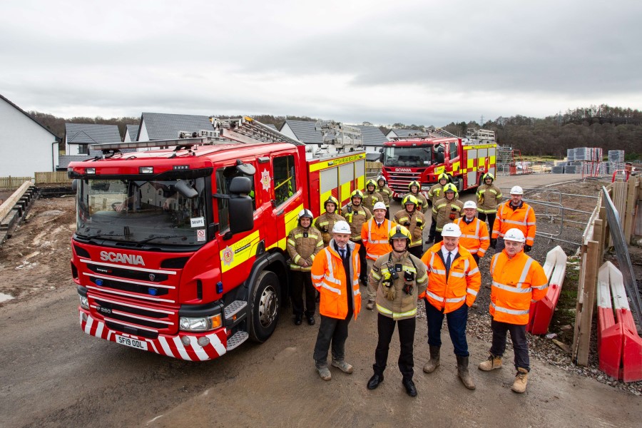 Robertson Homes supports fire service training in Inverness