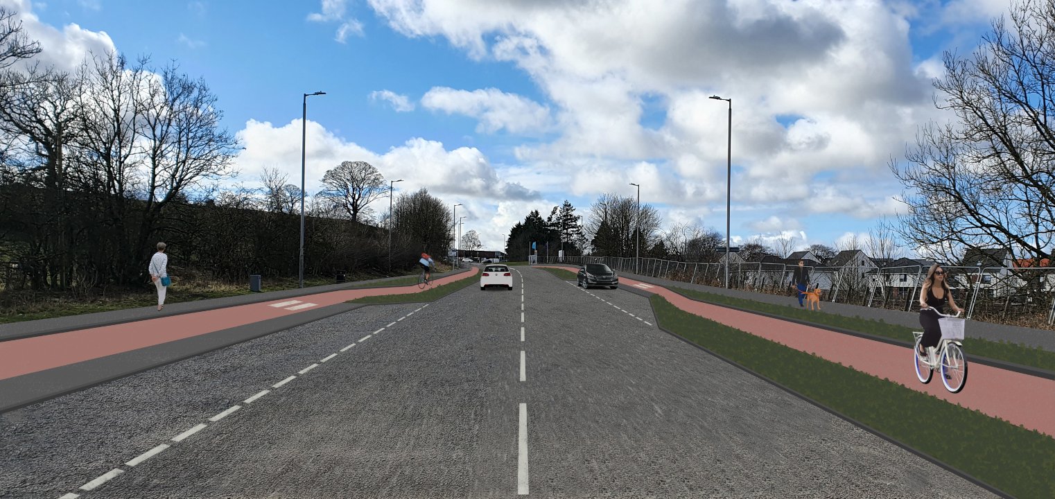 Work starts on Newton Mearns active travel project