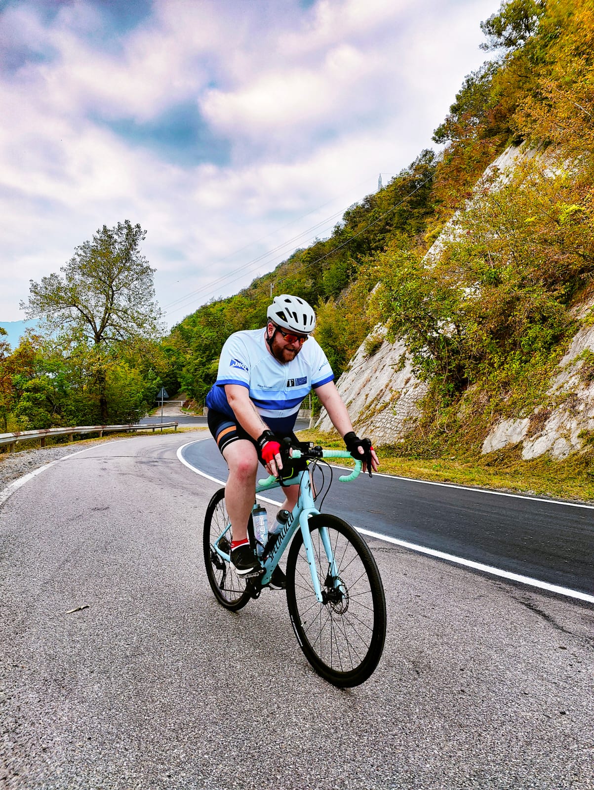 Electrical training officer Frankie Greig completes epic fundraising cycle from Venice to Milan