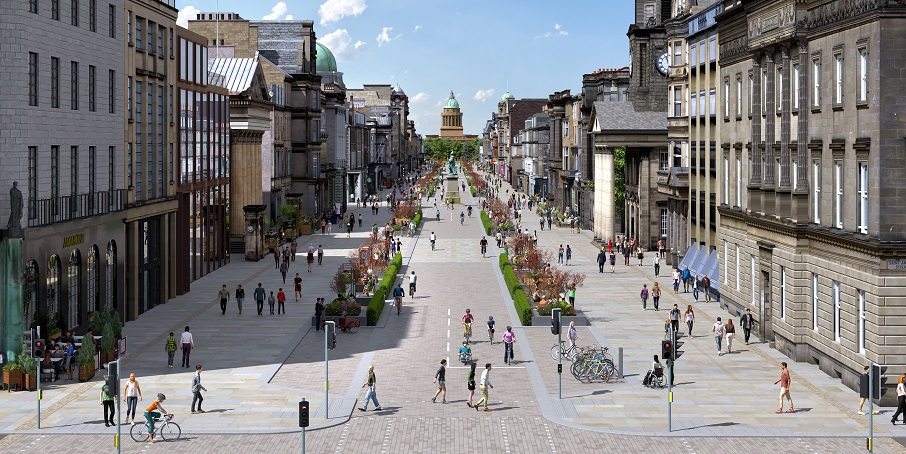 In Pictures: Car-free vision unveiled for Edinburgh’s George Street