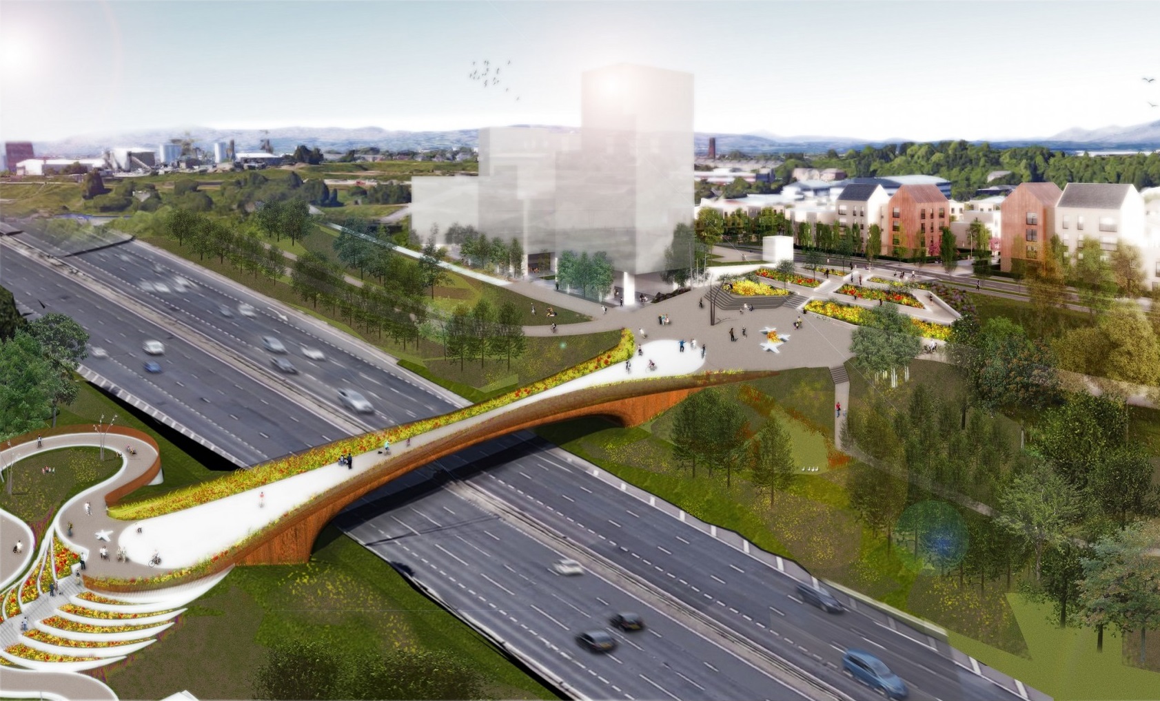 Overnight closure of M8 planned to demolish footbridge at Sighthill