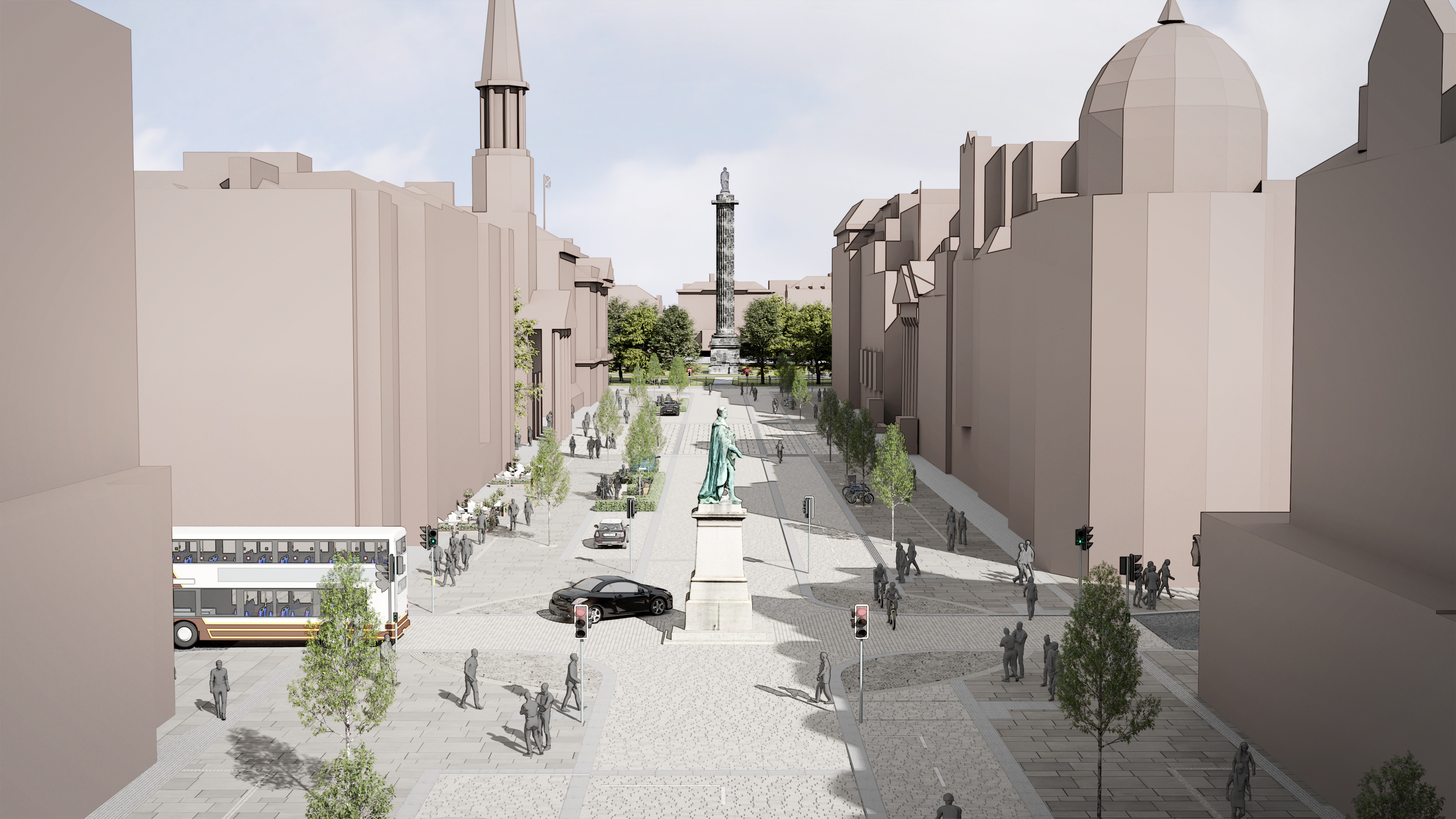 Draft public realm designs unveiled for Edinburgh’s George Street and New Town