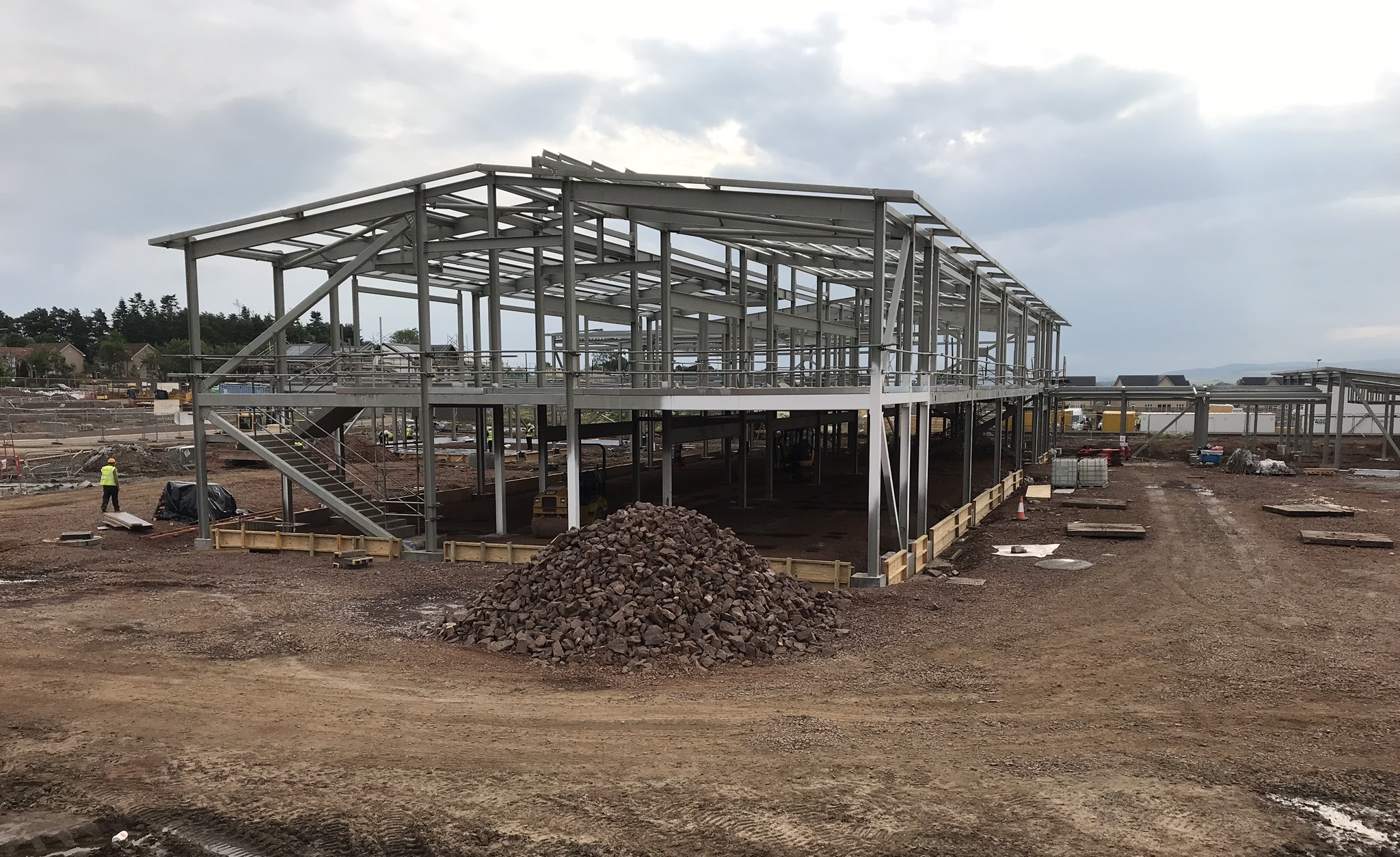Steel frame finished at £8.6m Letham Mains Primary School project