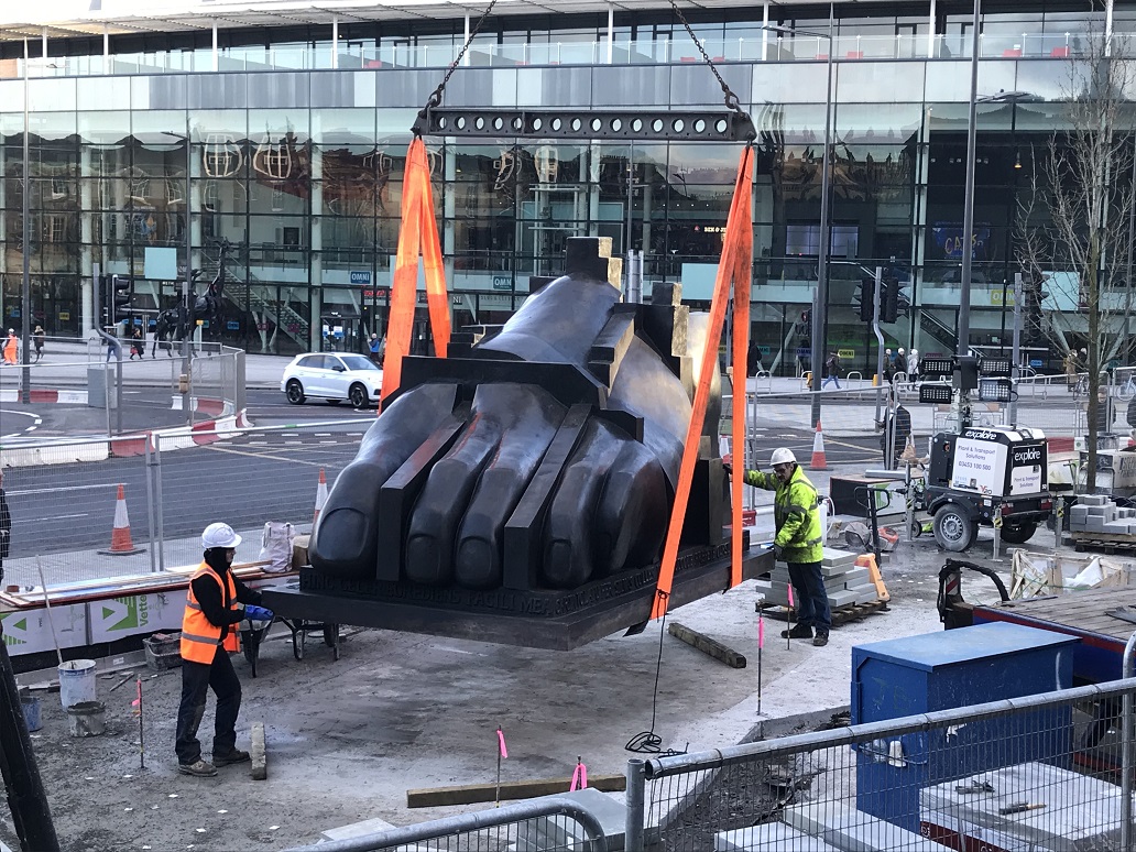 And finally... Paolozzi sculptures put best foot forward on Picardy Place return