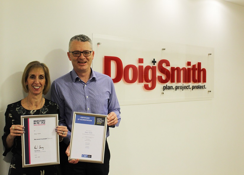Double Investors in People celebration for Doig+Smith