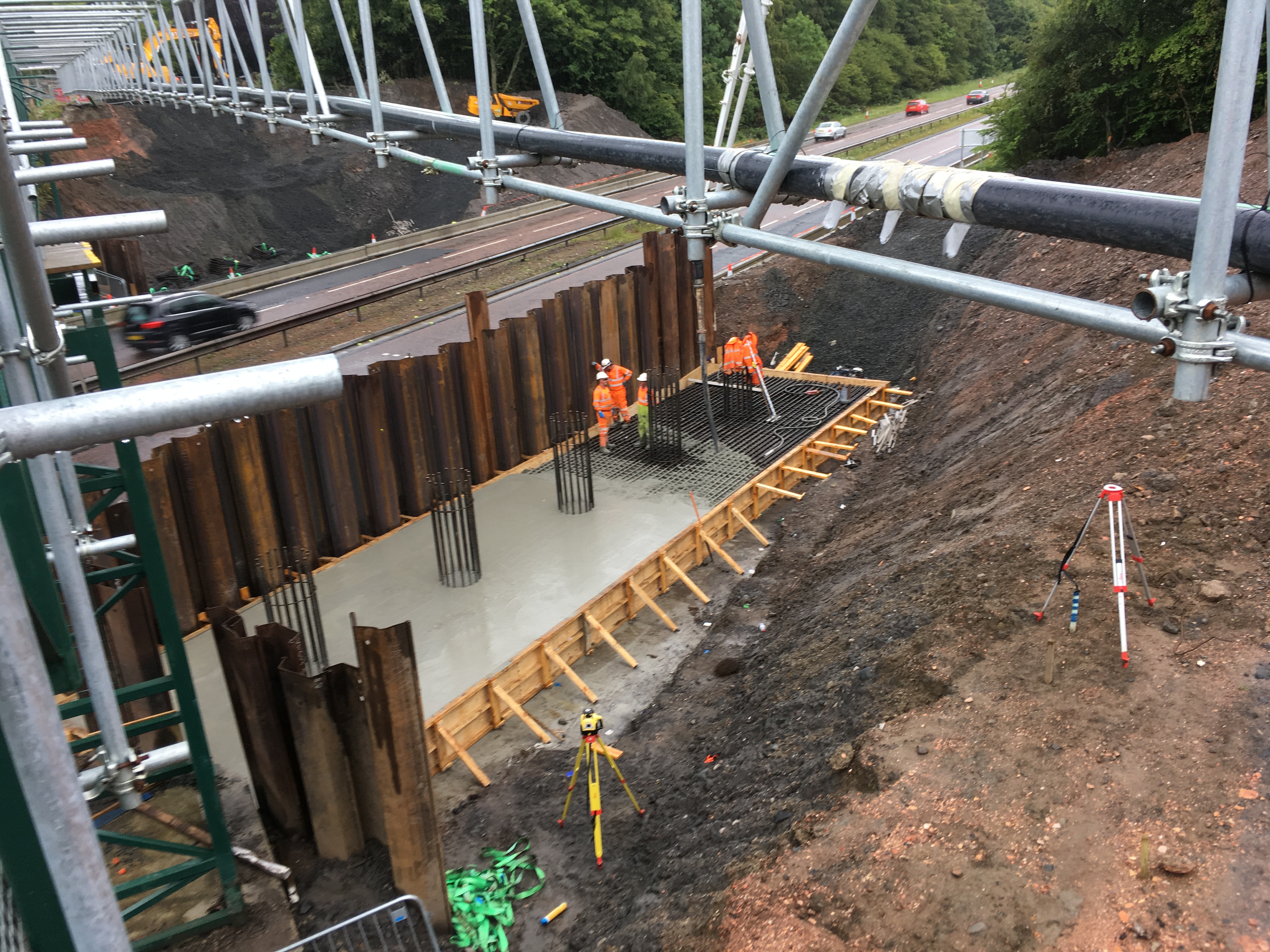 Foundations laid at Burnshot Bridge replacement