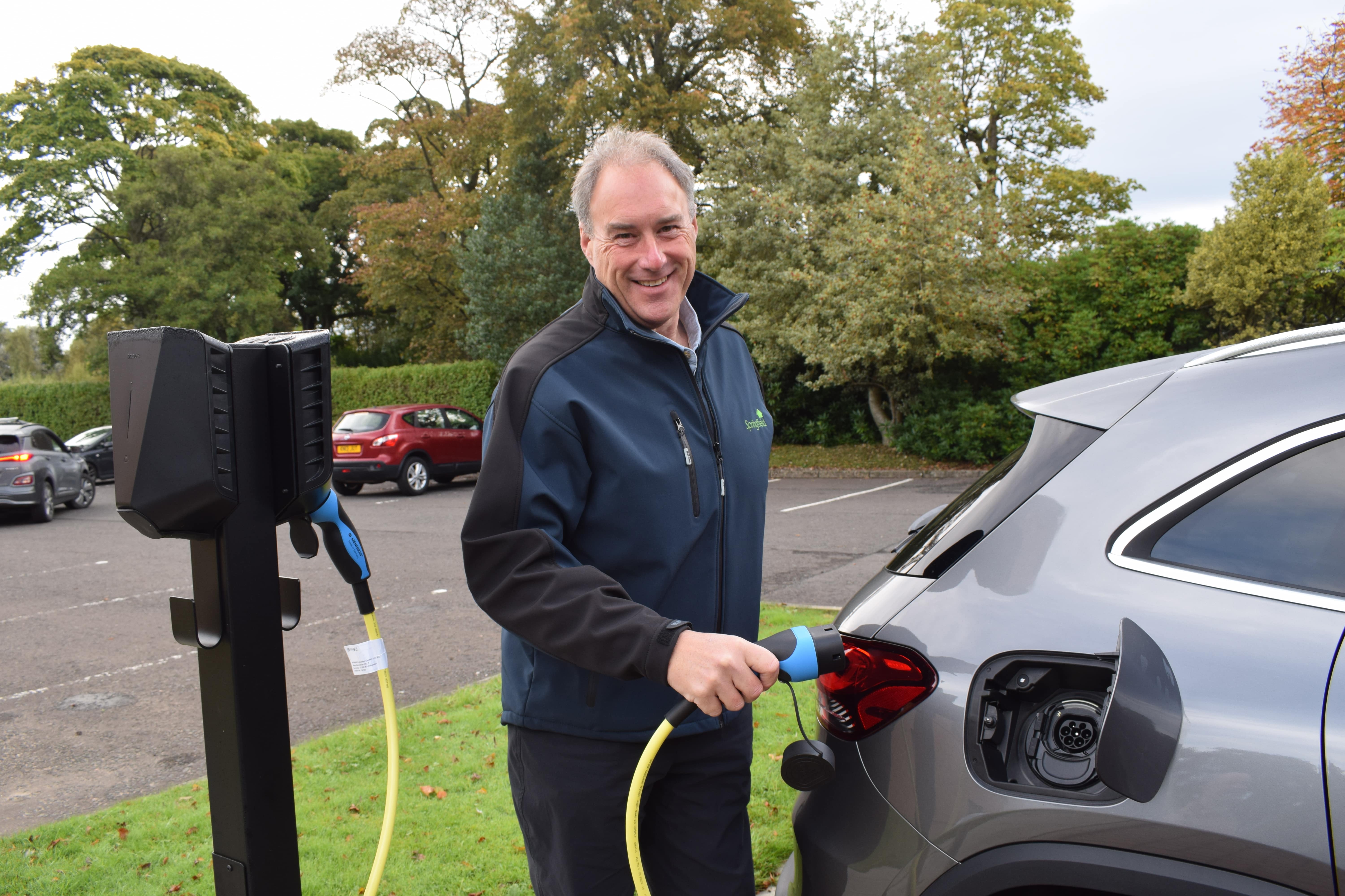 First Springfield employee gets keys to fully electric company car