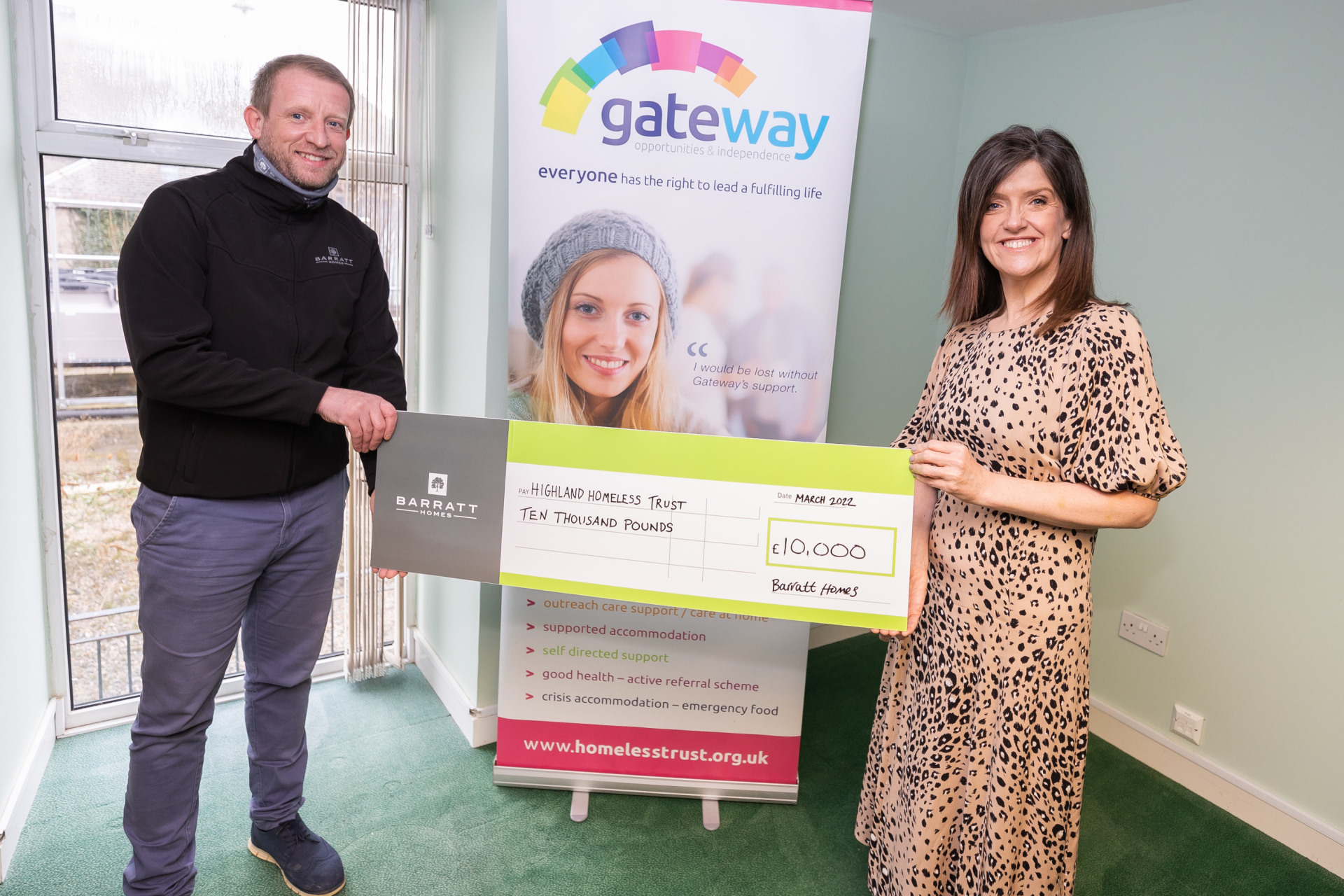 Barratt Developments raises £189,000 for charities across Scotland