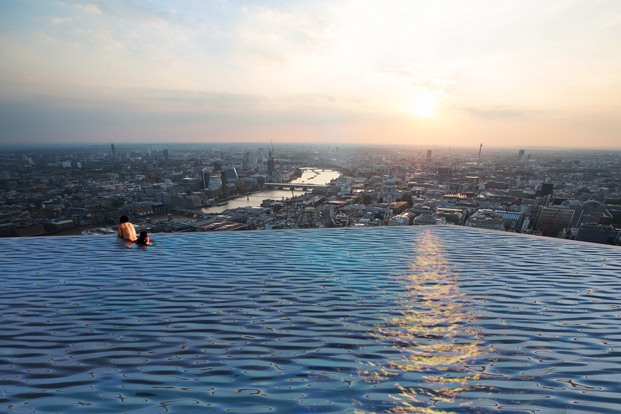 And finally… designers propose world’s first 360-degree infinity pool atop London skyscraper