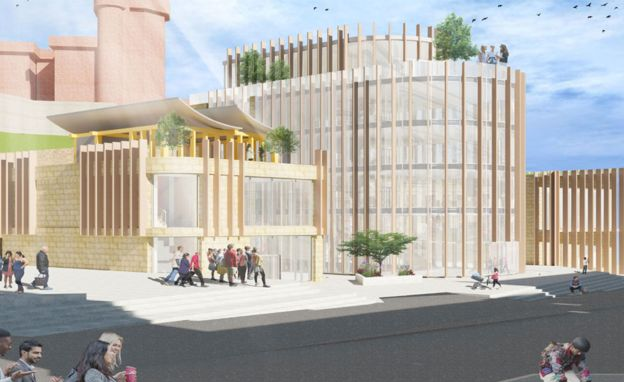 Architectural students showcase designs for Inverness carbuncle site