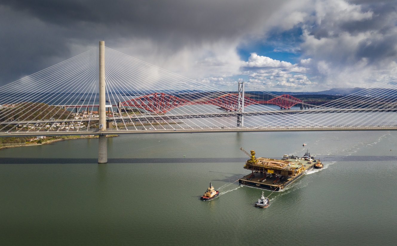 In Pictures: World’s largest construction vessel offloads cargo from River Forth