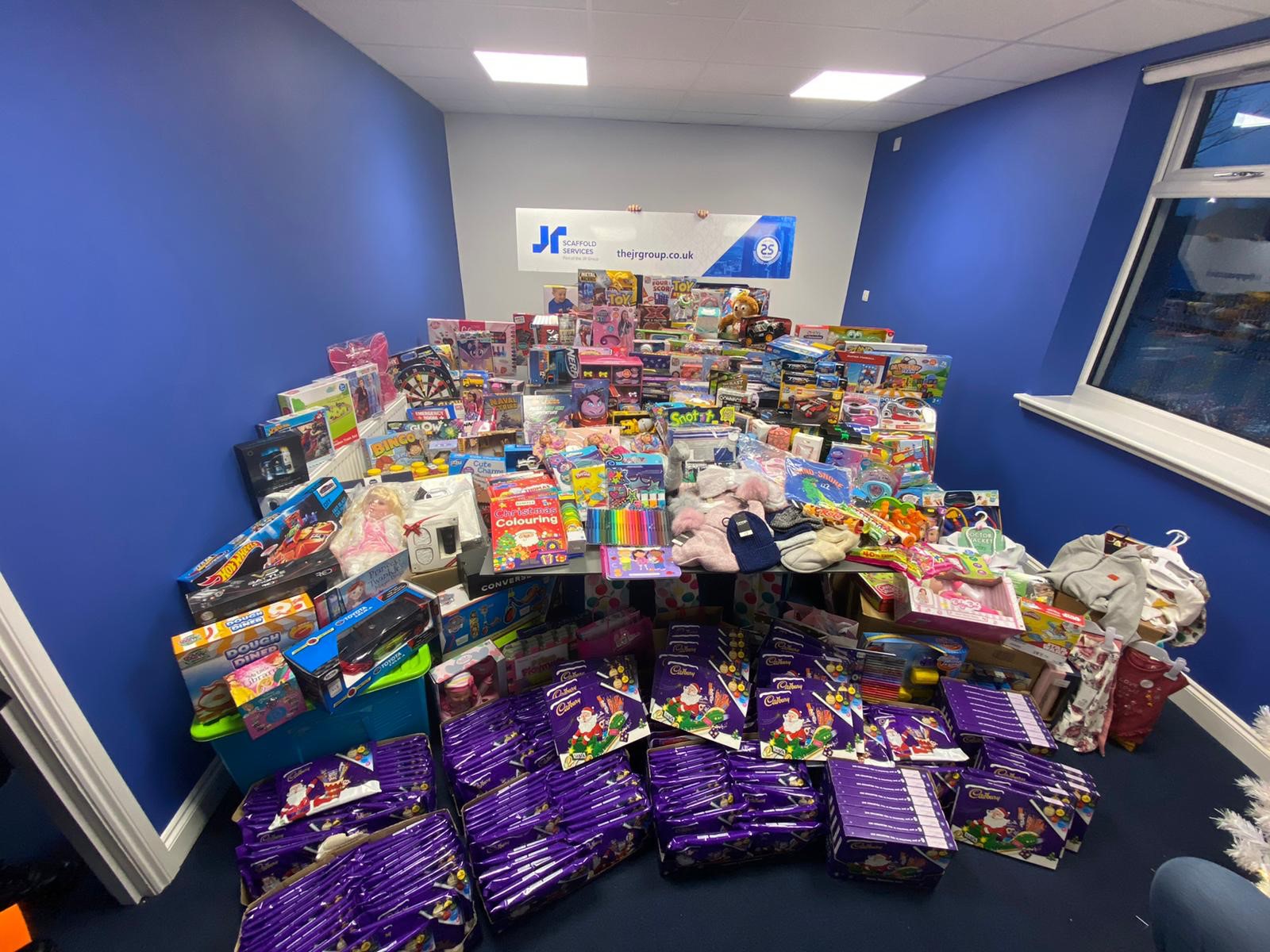 JR Group donates £30k and bumper toy and food collection to Cash for Kids