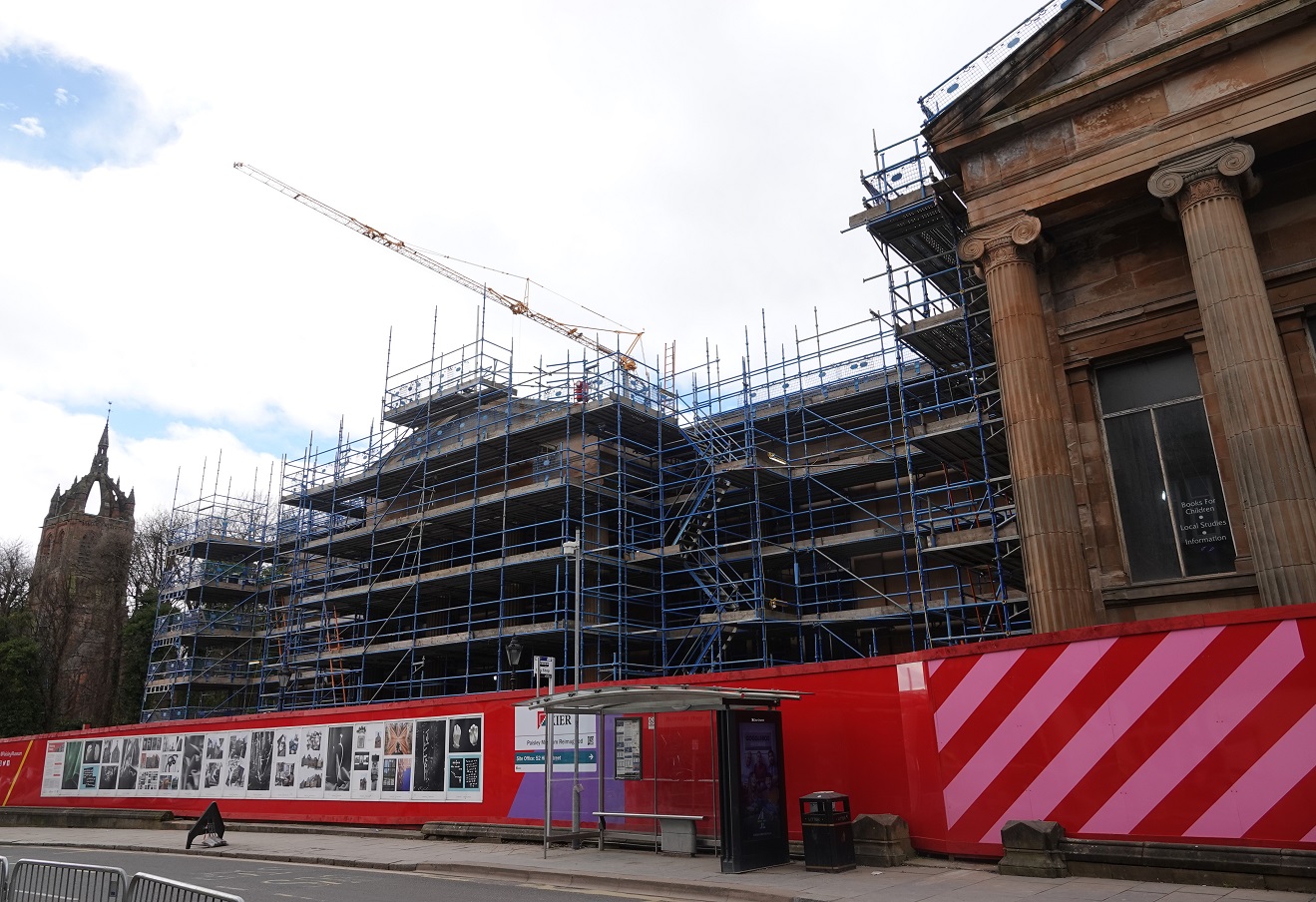 JR scaffolding a new future for Paisley Museum