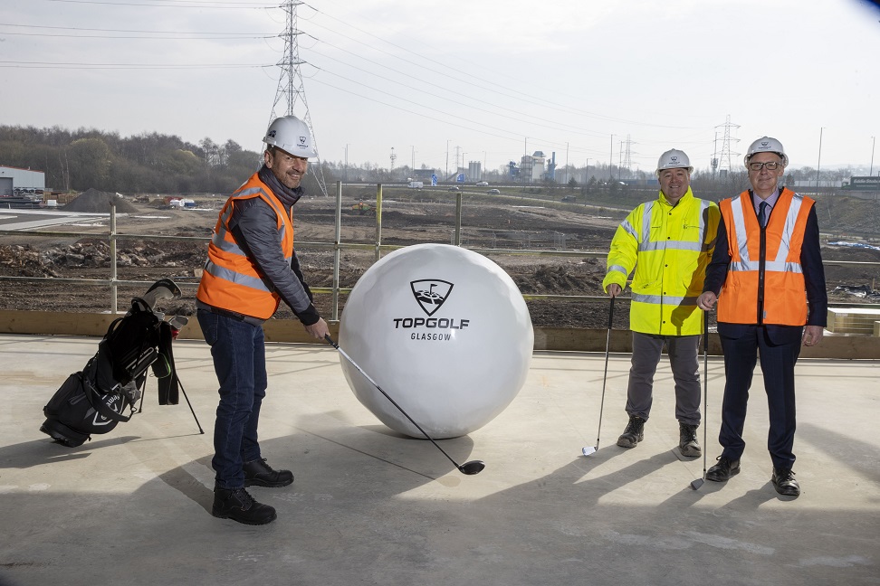 Topgolf tops out in Rutherglen